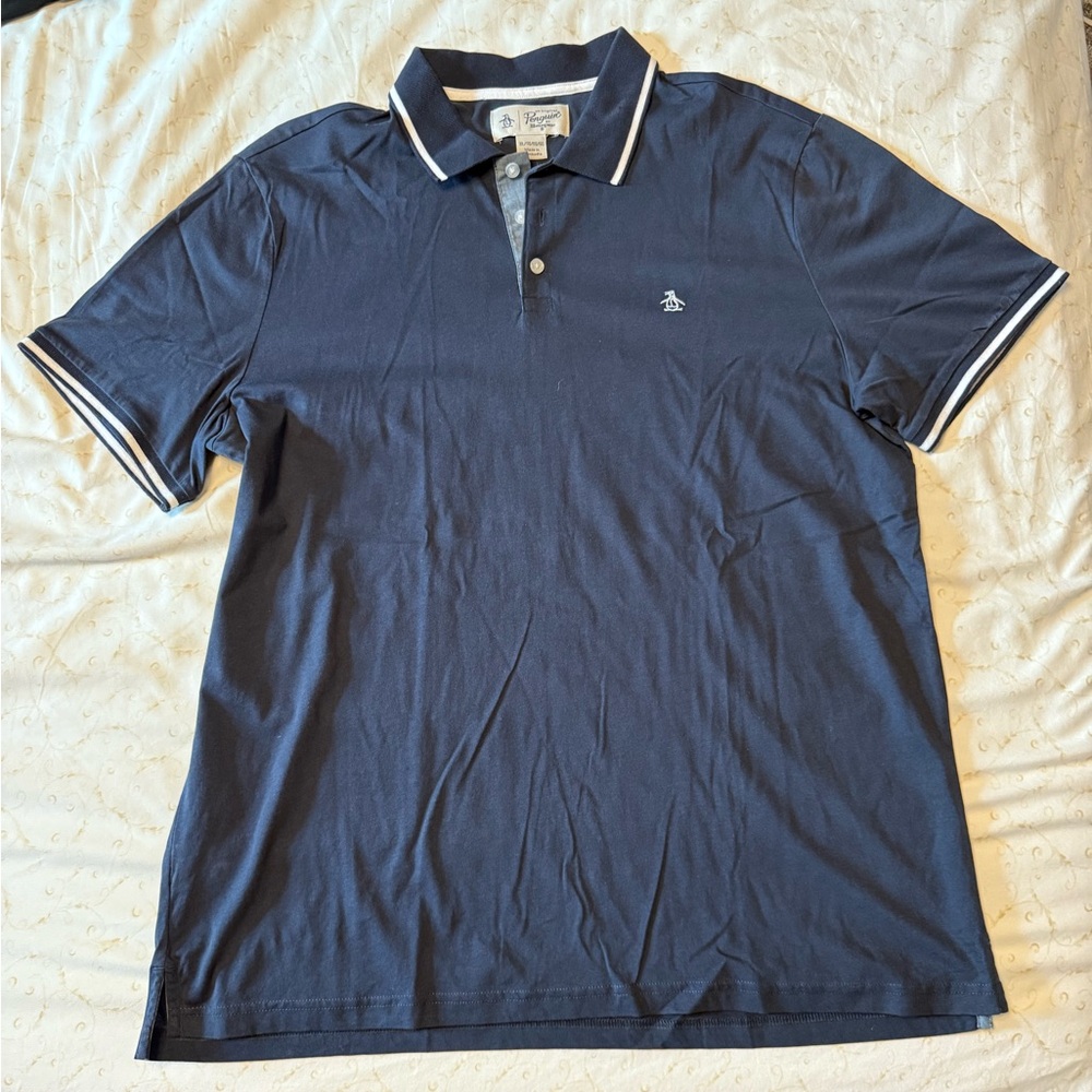 Original Penguin Dark Blue Polo Shirt